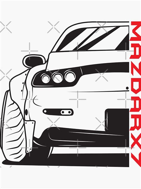 "Mazda Rx7" Sticker by cungtudaeast | Redbubble