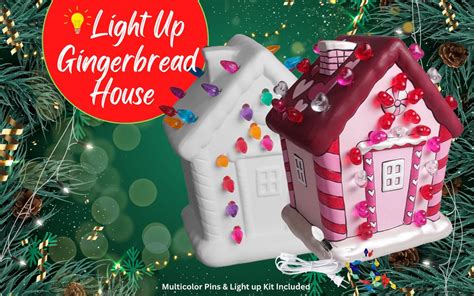 Light up Holiday Christmas Gingerbread House Night Light Gingerbread ...