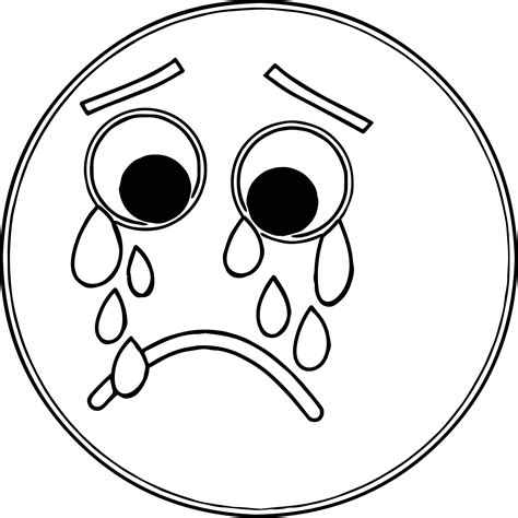 Sad Face Coloring Page at GetColorings.com | Free printable colorings ...