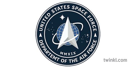 US Space Force Insignia Illustration - Twinkl