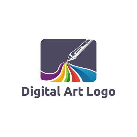 Premium Vector | Digital art logo