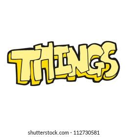 Things Word Cartoon Stock Vector (Royalty Free) 112730581 | Shutterstock