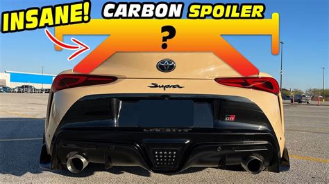 REVEALING INSANE Carbon Fiber TRUNK SPOILER GR Supra mk5 in 2021 ...