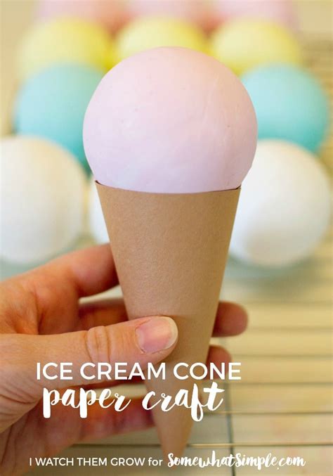 Ice Cream Cone Craft for Kids - Somewhat Simple