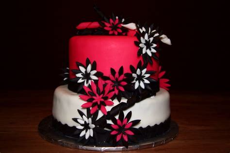 Hot pink and black cake! | Cake, Pamper party, Wedding cakes