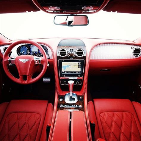 Bentley Continental GT Speed red leather diamond hand stitched interior ...