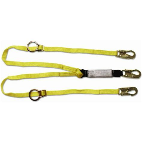 Guardian Fall Protection 01291 6-Foot Double Leg Tie-Back Lanyard with ...