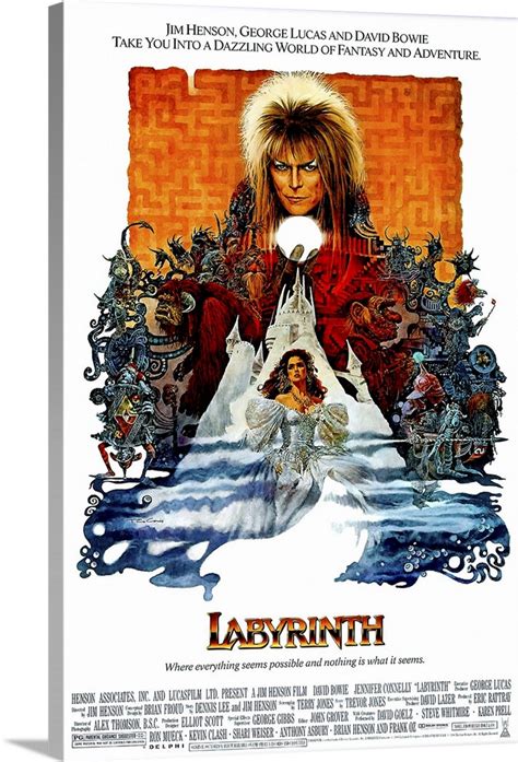 Labyrinth - Movie Poster Wall Art, Canvas Prints, Framed Prints, Wall ...