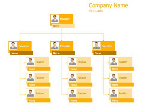 Free Organizational Chart Templates for Microsoft Word - Thehotskills