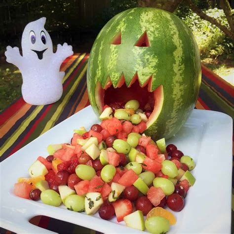 Watermelon Jack-O'-Lantern - Bush Cooking