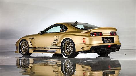 Infamous V12 Toyota Supra Can Hit 220 MPH, Is a Gold Widebody God ...