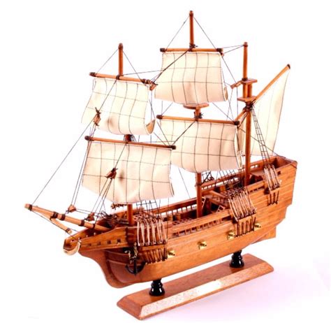 Wooden Mayflower Model Ship