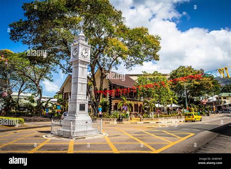 Victoria, Seychelles. The smallest capital city in the world Stock ...