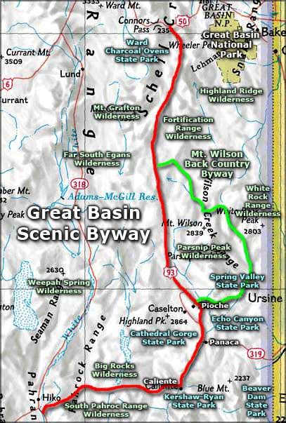 Cathedral Gorge State Park Map – The World Map