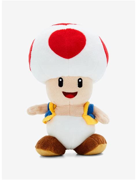 Super Mario Bros. Toad Smiling 8 Inch Plush | BoxLunch