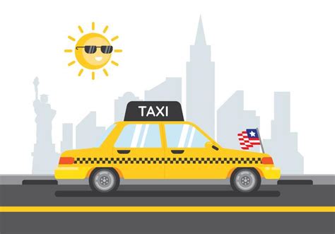 New York Taxi 274585 Vector Art at Vecteezy