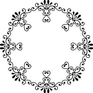 3789 free floral vine border clip art | Public domain vectors