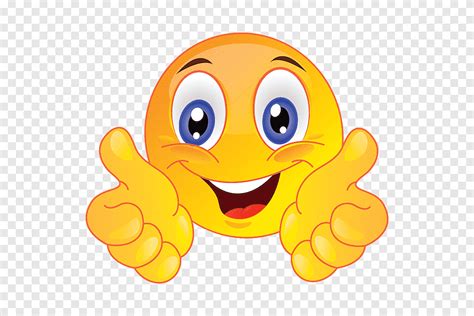 Smiley Thumb Signal Emoticon Smiley Face Orange Png Pngegg | The Best ...