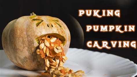 Puking Pumpkin Carving Tutorial for the Spooky Season