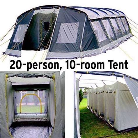 Ozark Trail Agadez Tent Sleeps 20 And Has 10 Rooms | GadgetKing.com