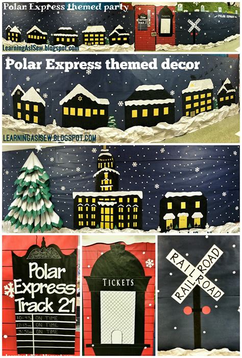 Learning As I Sew...bake, cut, and create: Polar Express themed decor