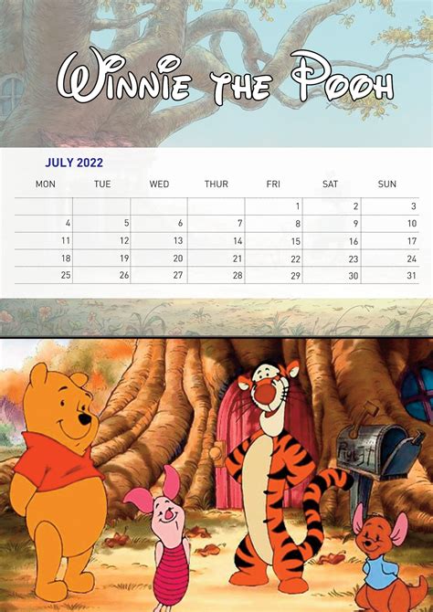 Disney 2022 Calendar Handmade Disney Calendar for Kids 2022 | Etsy