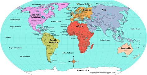 Equator On World Map