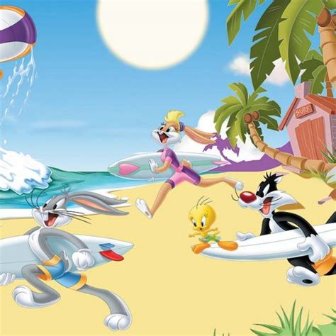 LOONEY TUNES BEACH PARTY WALLMURAL WB2169 | Evershine Wall