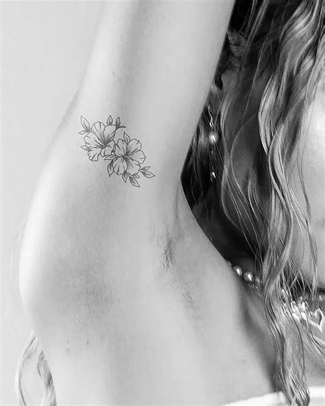 Cameo Flower Tattoo