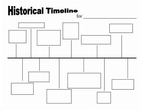 Casual Blank History Timeline Template Examples