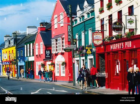 Dingle, Dingle Peninsula, Co Kerry, Ireland; Murphy's Pub And Shops In ...