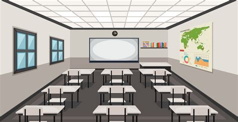 Interior of a classroom 365915 Vector Art at Vecteezy