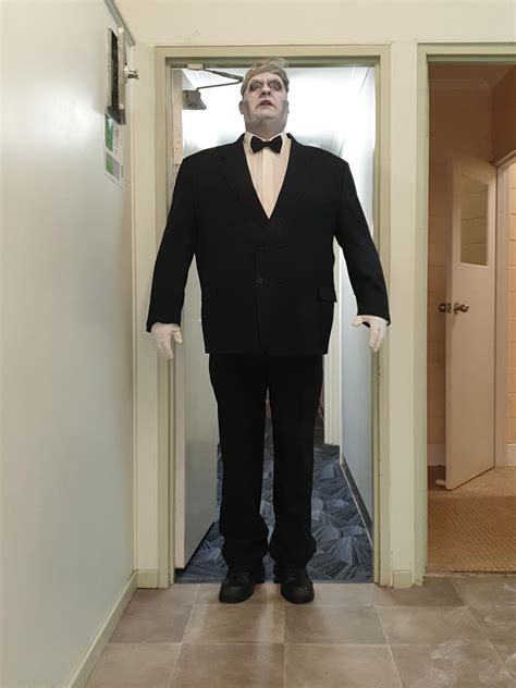 Me in character as Lurch in The Addams Family Musical. : r/tall