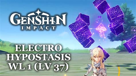 [Genshin Impact] Electro Hypostasis - WL 1 (Lv 37) - YouTube