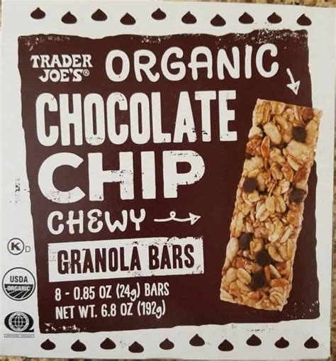 Trader Joe's Organic Chocolate Chip Granola Bars