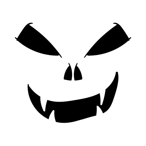 Scary Pumpkin Stencils Printable