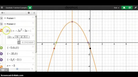 Quadratic Functions on Desmos - YouTube