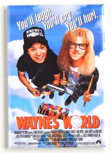 Wayne's World Movie Poster Fridge Magnet in 2020 | World movies, Wayne ...