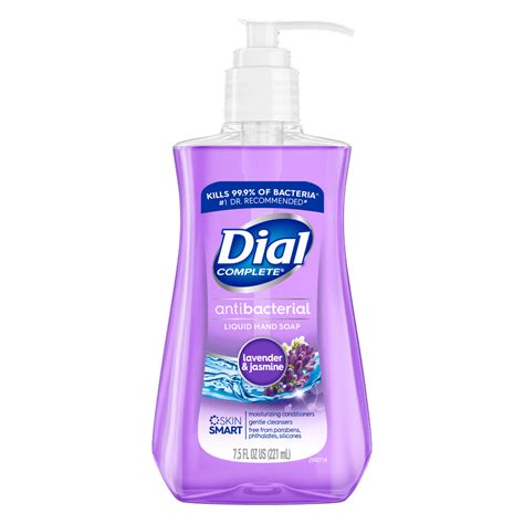 Dial Antibacterial Liquid Hand Soap, Lavender & Jasmine, 7.5 Ounce ...