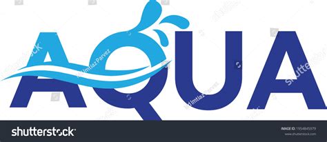 Aqua Logo Water Splash Vector Stock Vector (Royalty Free) 1954845979 ...