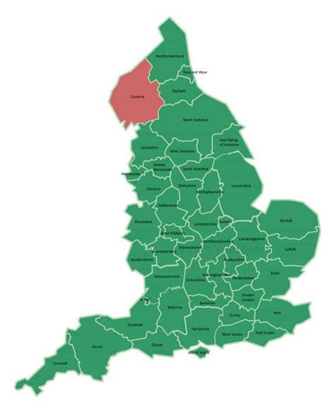 Map Of Cumbria, England - Useful Information About Cumbria