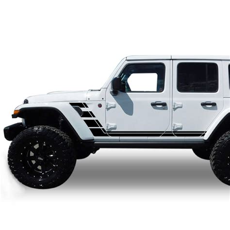 jl wrangler decals sticker side door stripes 2018 - Present