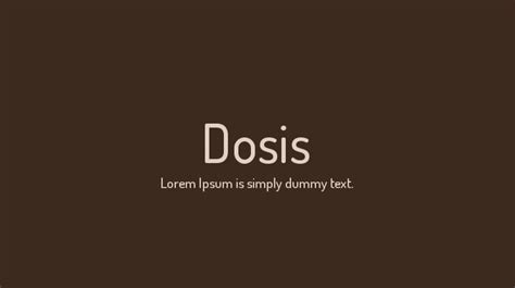 Dosis Font Family : Download Free for Desktop & Webfont