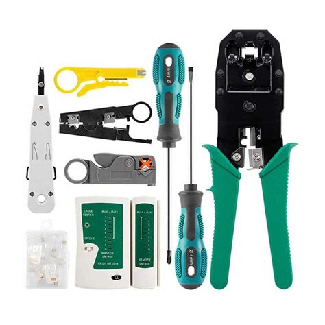 Network Cable Tester Kit Network Wire Strippers & Cable Tester ...