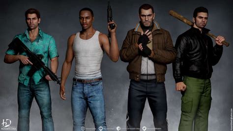 GTA: The Characters Of The Whole Saga Imagined In A Realistic Version ...