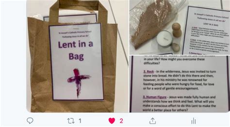 Lent in a bag | St Joseph's Catholic Primary School, Warndon