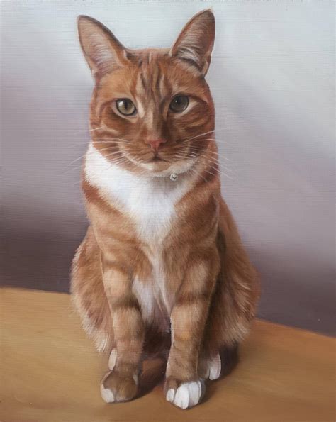 CAT PORTRAIT - Oil Painting - Pet Portrait - Cat Painting - Tabby Cat Art