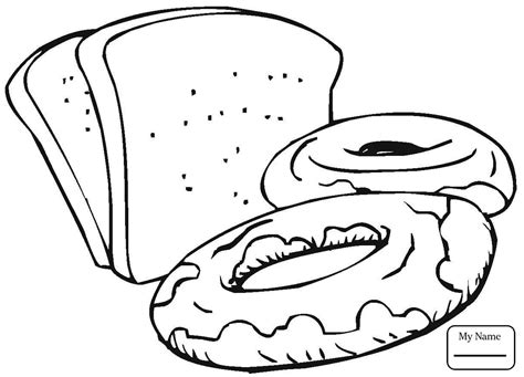 Slice Of Bread Coloring Pages at GetDrawings | Free download