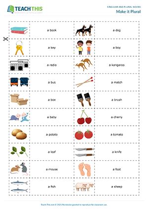 Plural Nouns Games