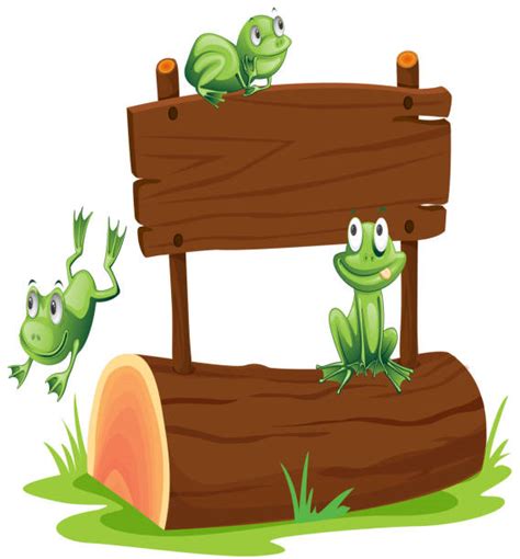 Frog Log Illustrations, Royalty-Free Vector Graphics & Clip Art - iStock